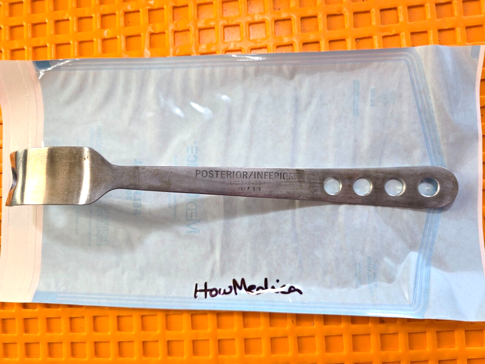 Zimmer / Howmedica Orthopedic Posterior / Inferior Hohmann Retractor 13"