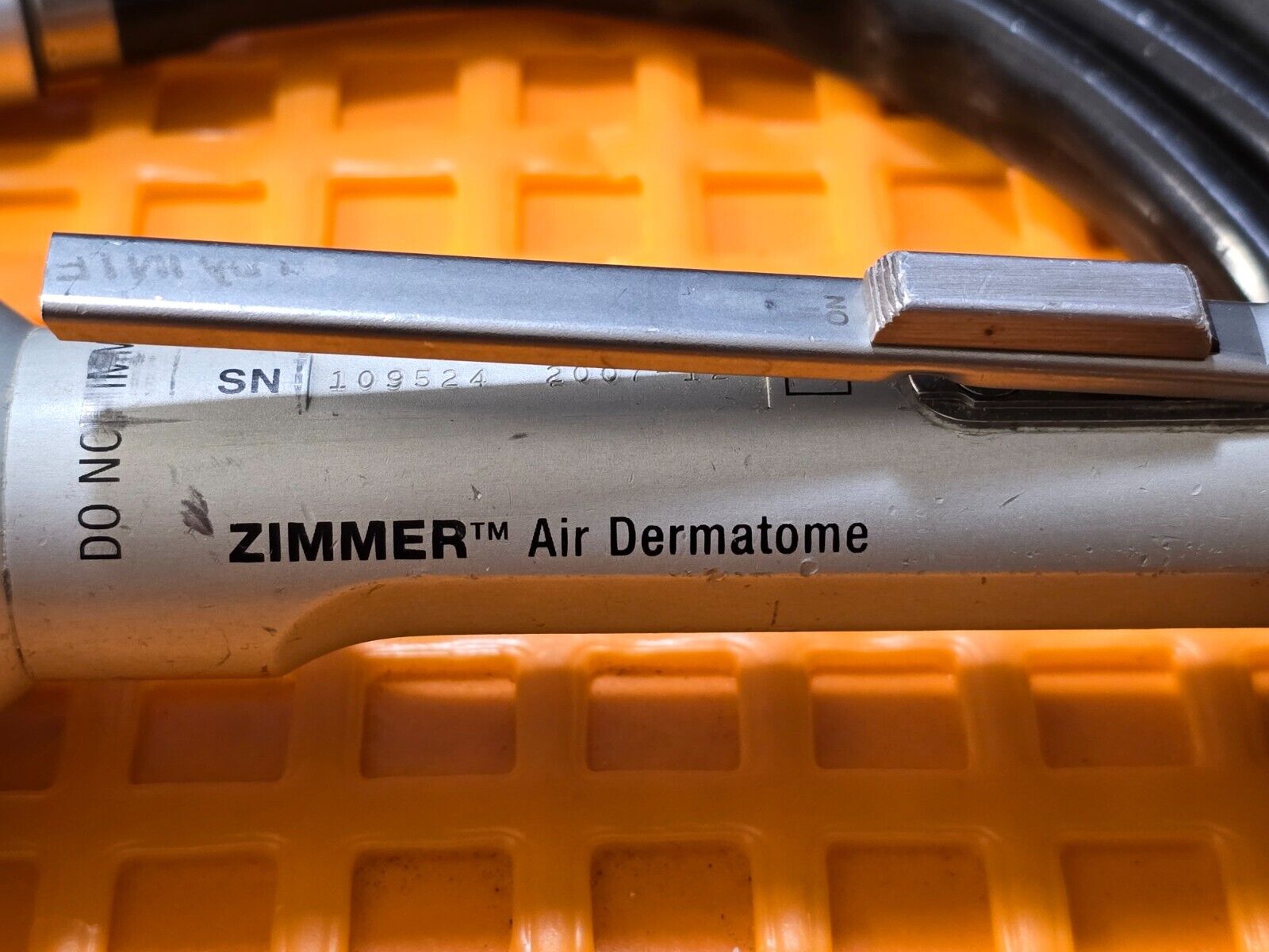 Zimmer 8801-01 Air Dermatome with 5052-10 Hose & Sterilization Box.