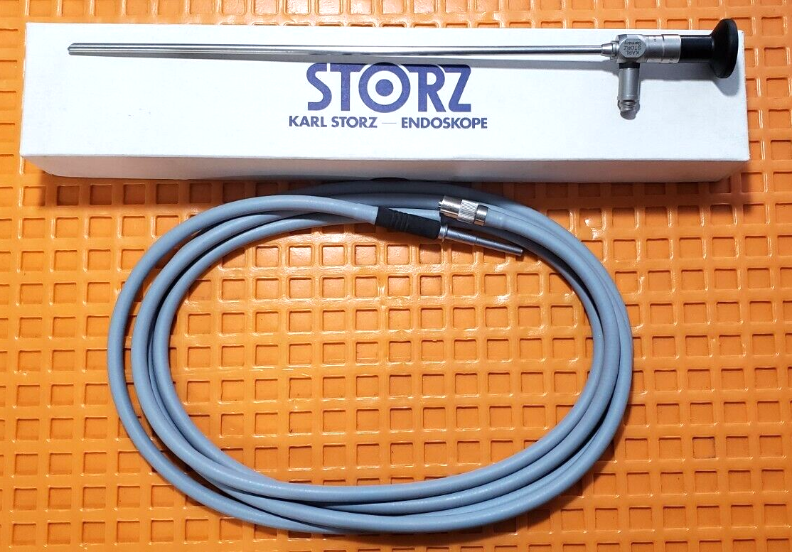 Karl Storz 26046FA Laparoscope 5mm x 45 Degree 29cm & 495NE Fiber Optic Cable