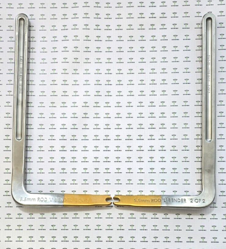 Zimmer Surgical Orthopedic 5.5mm Rod Bender Set of 2