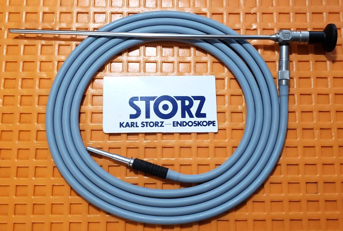 Karl Storz 26046FA Laparoscope 5mm x 45 Degree 29cm & 495NE Fiber Optic Cable