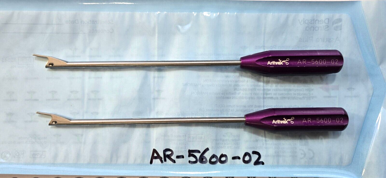 Arthrex Surgical Reusable 3mm OFFSET Instrument Purple handle  REF: AR-5600/ 02