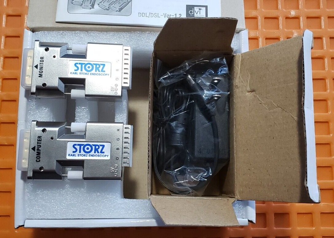 Karl Storz WU1085 DDL/DSL Optical DVI Extension Module Pair with Power Adaptor