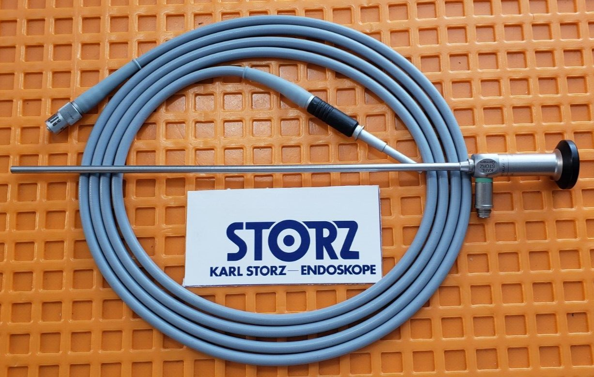 Karl Storz 26046AA 5mm x 0 Degree Telescope 30cm Autoclave & 495ND Fiber Cable