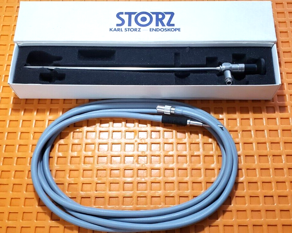 Karl Storz 26046FA Laparoscope 5mm x 45 Degree 29cm & 495NE Fiber Optic Cable