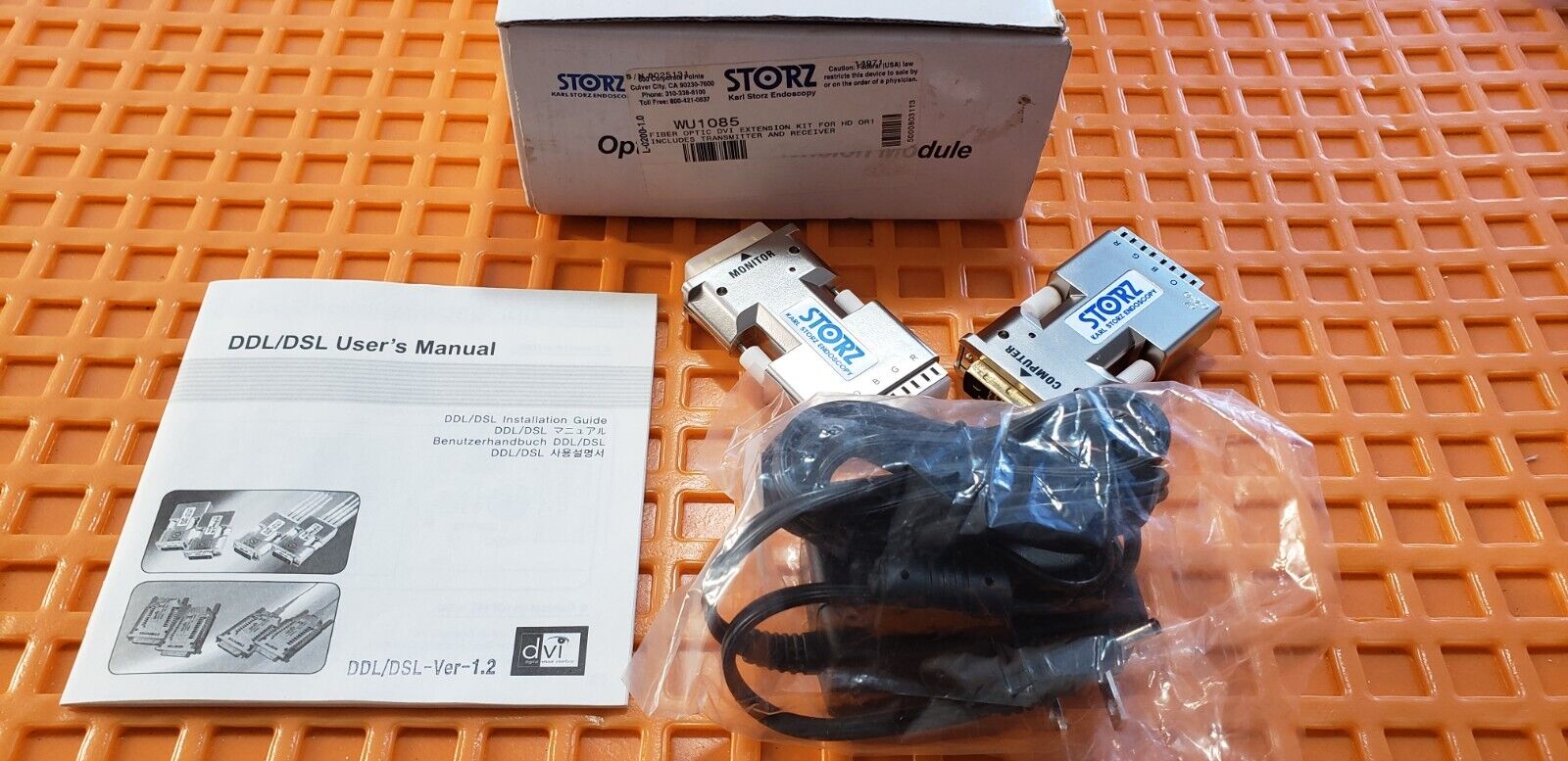 Karl Storz WU1085 DDL/DSL Optical DVI Extension Module Pair with Power Adaptor