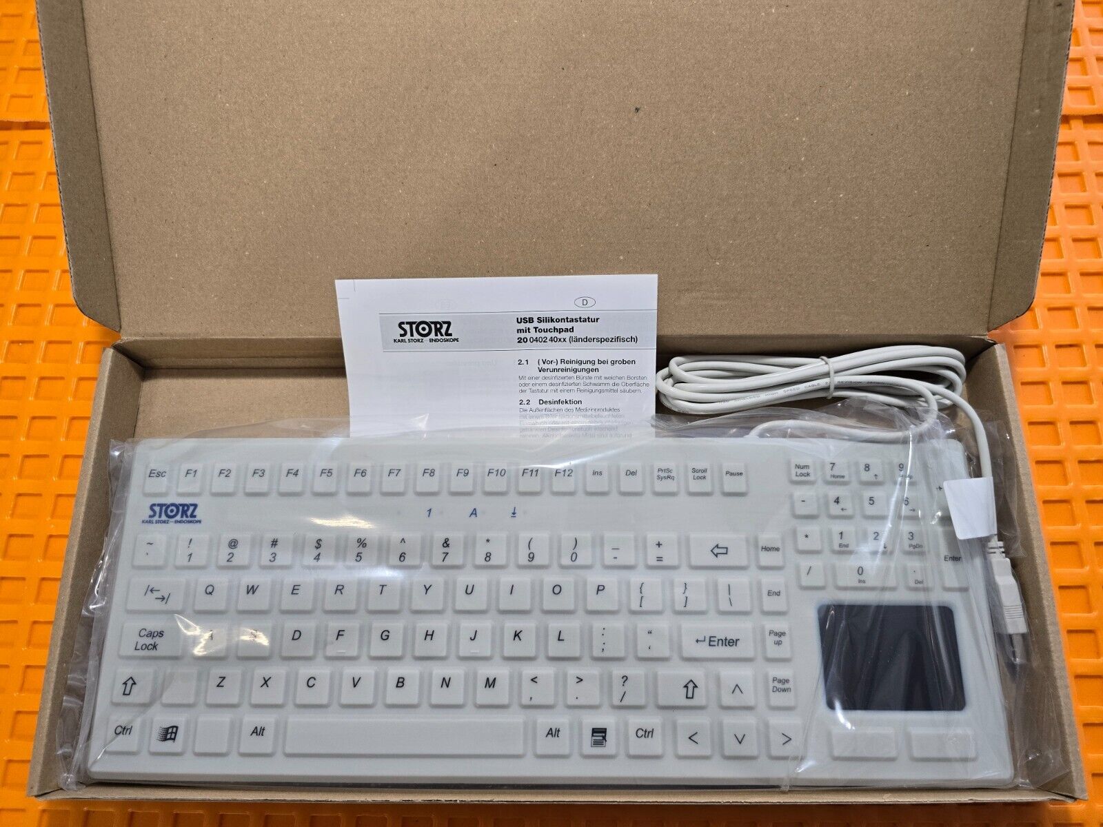 Karl Storz 20040240 Silicone Keyboard Use with Image 1 and Tele Pack X