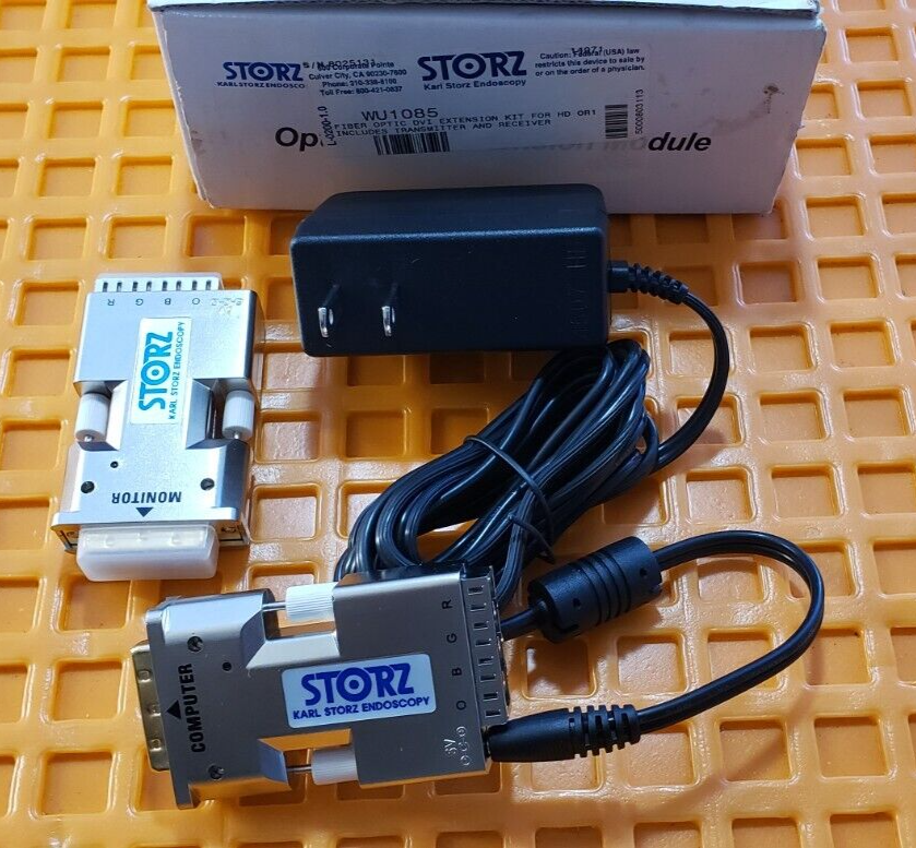 Karl Storz WU1085 DDL/DSL Optical DVI Extension Module Pair with Power Adaptor