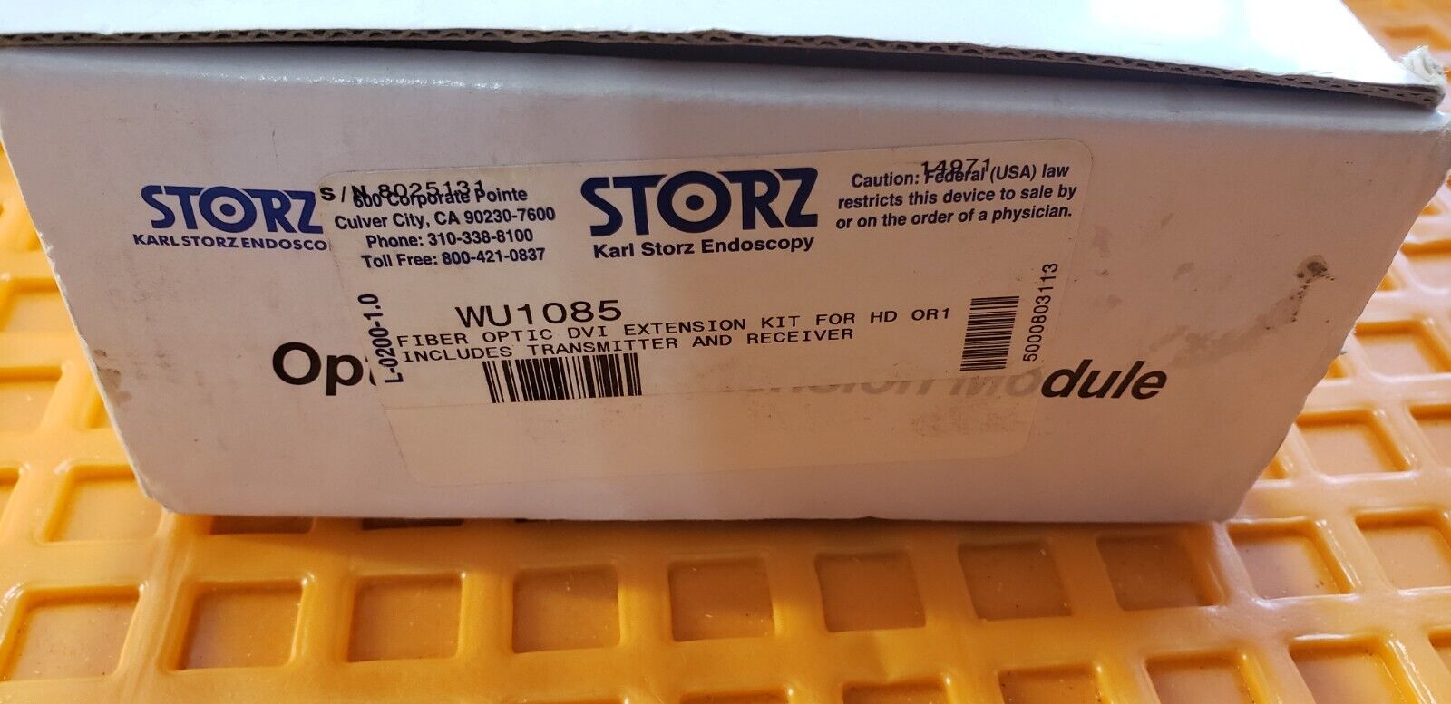 Karl Storz WU1085 DDL/DSL Optical DVI Extension Module Pair with Power Adaptor