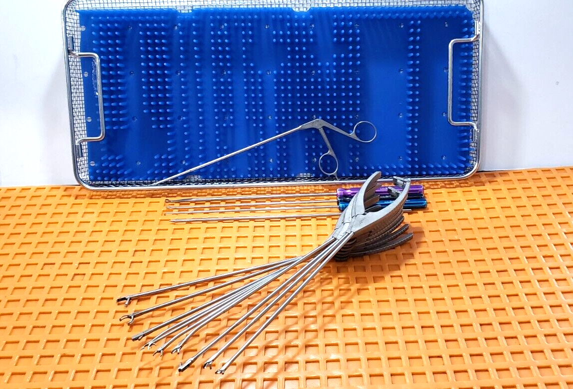 Arthrex Arthroscopy Forceps Set of 14 pieces with Sterilization Tray