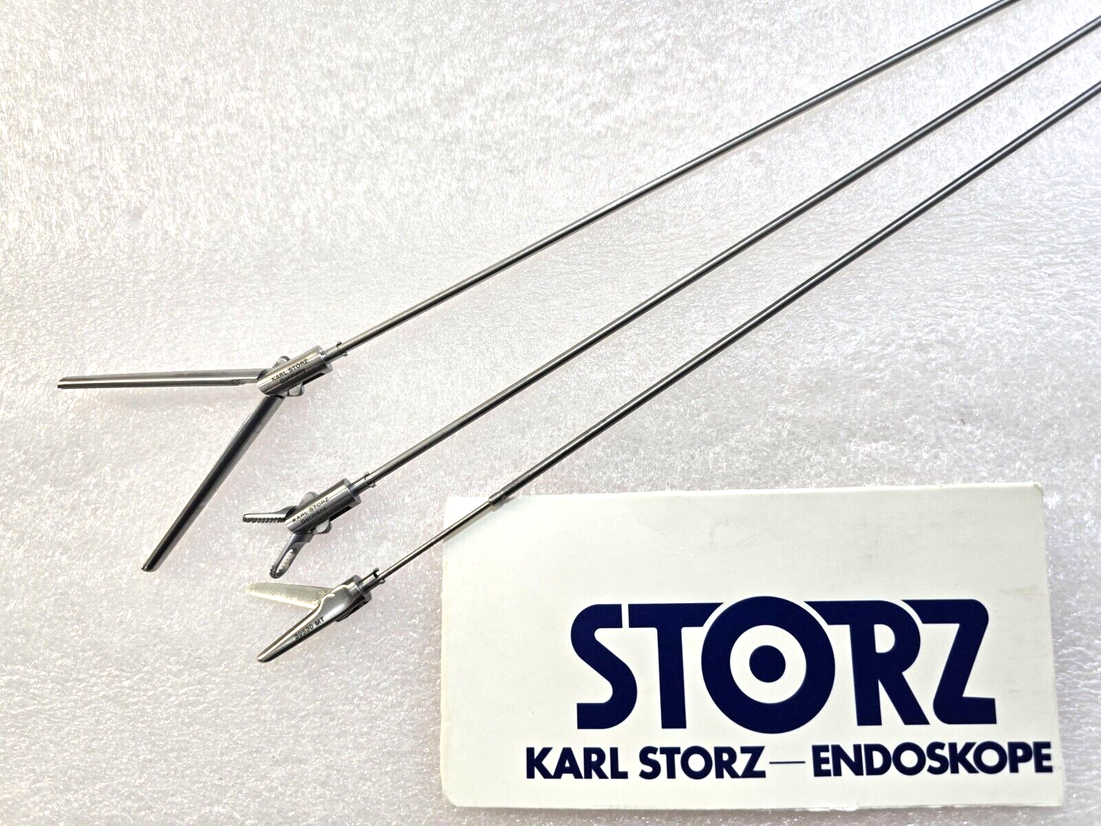 Set of-3 Karl Storz Super cut scissors & Grasping Forceps 10mm x 43cm Inserts